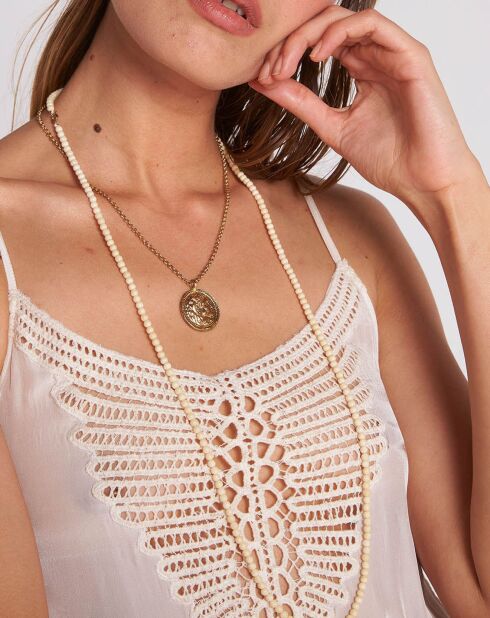 Blum ecru/gebroken witte jurk