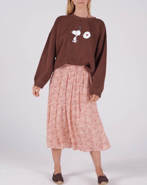 Ecru/gebroken witte rok Dwayne