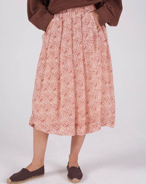 Ecru/gebroken witte rok Dwayne