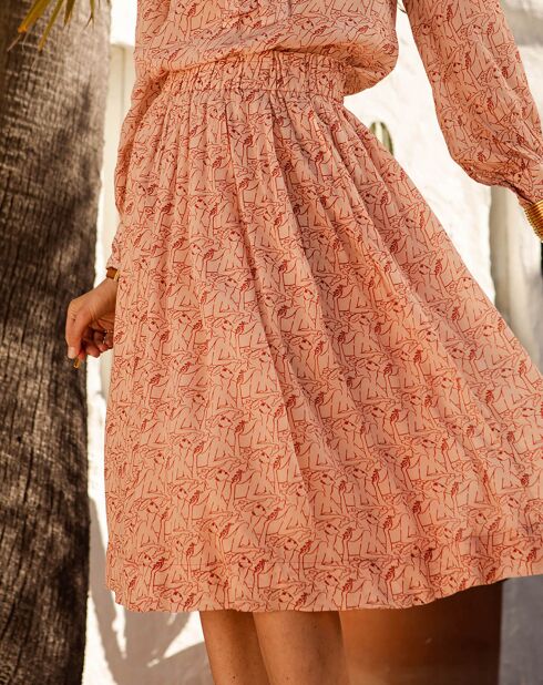 Ecru/gebroken witte rok Dwayne