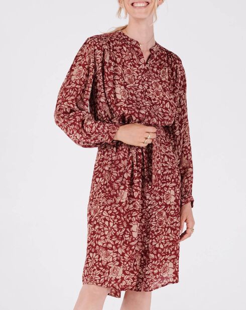 Kleid Camelia mit Himbeer-Print