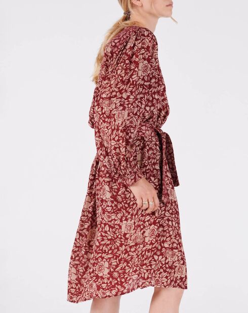 Kleid Camelia mit Himbeer-Print