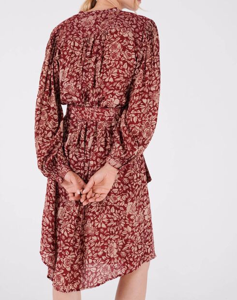 Kleid Camelia mit Himbeer-Print