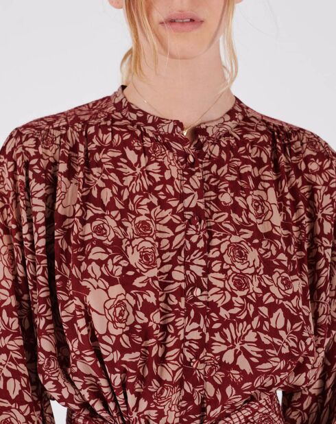 Kleid Camelia mit Himbeer-Print