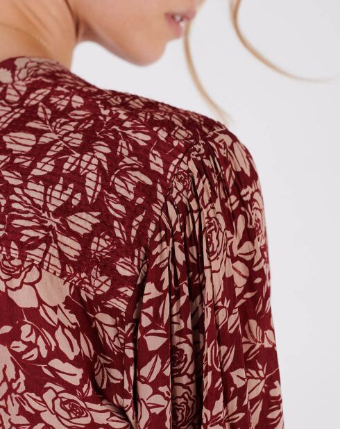 Kleid Camelia mit Himbeer-Print