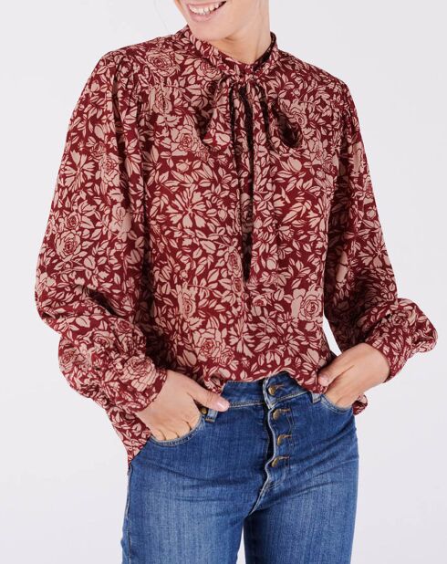 Blouse Cannes framboise