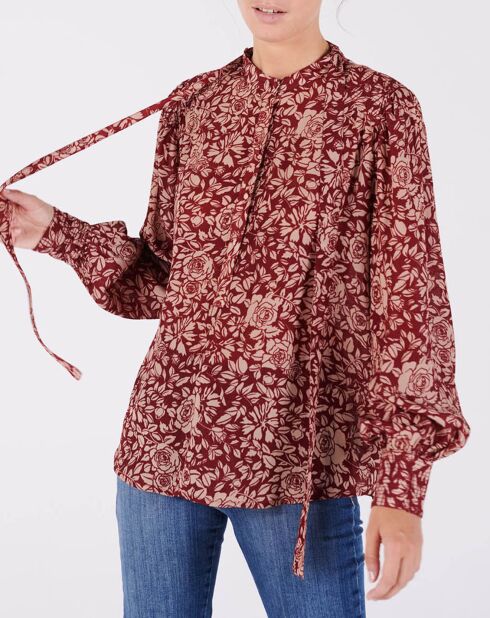 Blouse Cannes framboise