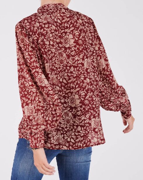 Blouse Cannes framboise