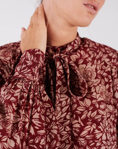 Blouse Cannes framboise