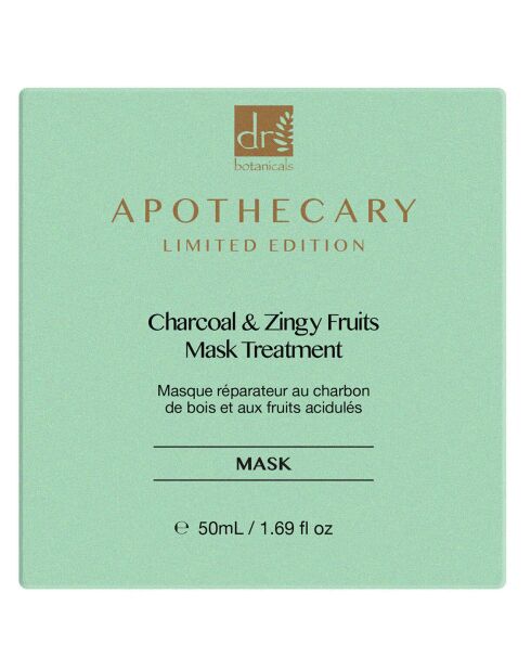 Masque réparateur au charbon et aux fruits acidulés - 50 ml