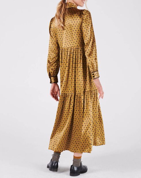 Robe Carlito à pois mordore