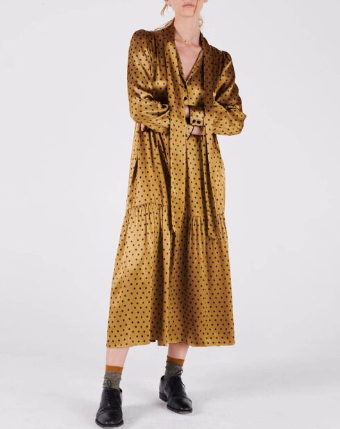 Robe Carlito à pois mordore