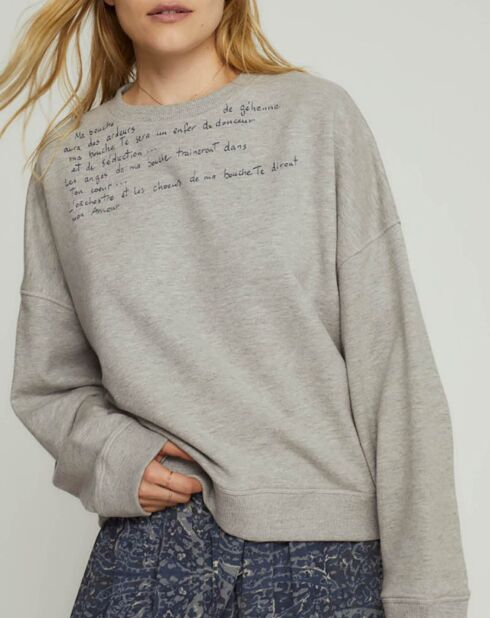 Sweat Darone gris chiné