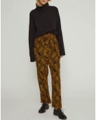 Pantalon Elton noir/marron