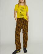 Pantalon Elton noir/marron
