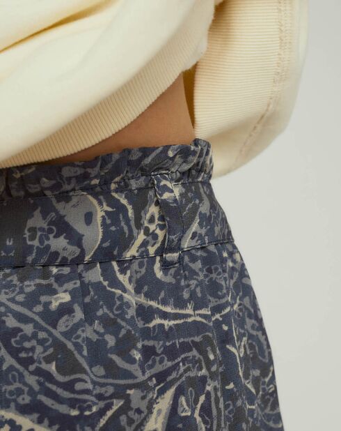 Pantalon English bleu gris