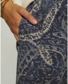 Pantalon English bleu gris