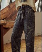 Pantalon English bleu gris