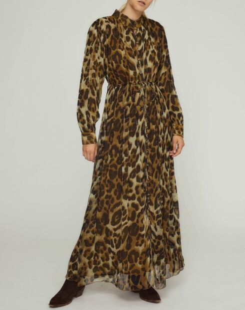 Braunes bedrucktes Kleid Estonia