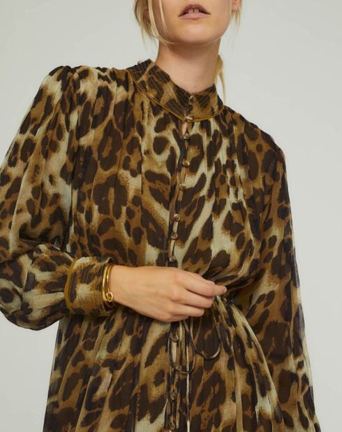 Braunes bedrucktes Kleid Estonia