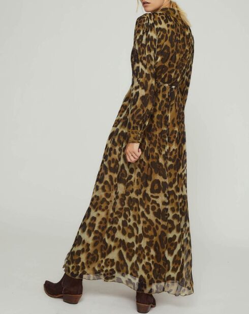 Robe Estonie imprimée marron