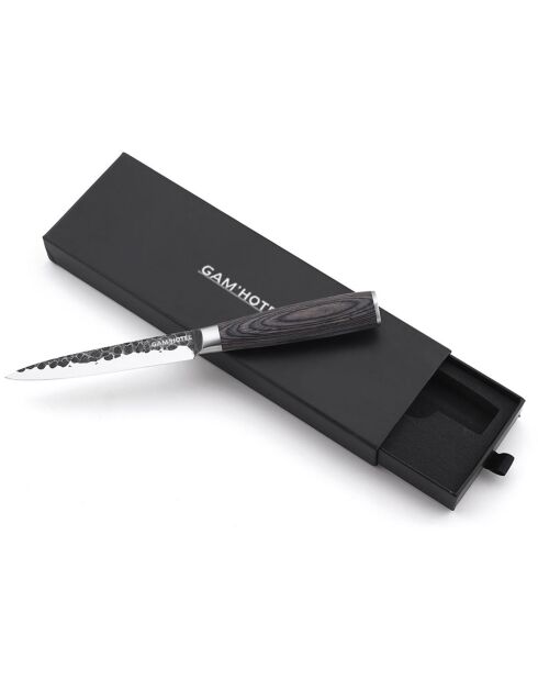 Coffret couteau office Rétro noir - D.23 cm