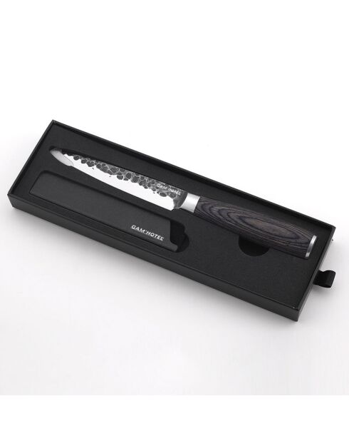 Coffret couteau office Rétro noir - D.23 cm