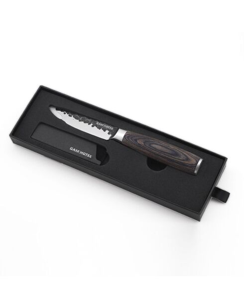 Coffret couteau légume Rétro noir - D.20.5 cm