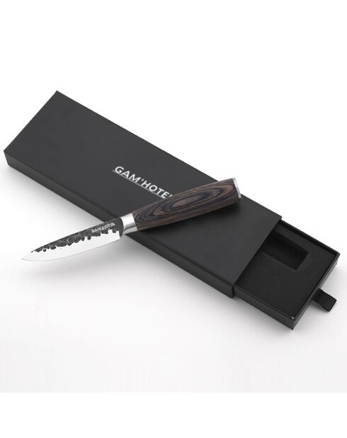 Coffret couteau légume Rétro noir - D.20.5 cm