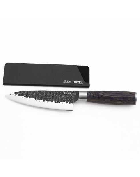 Coffret couteau chef Rétro noir - D.29.5 cm