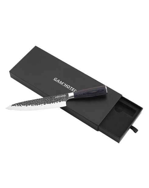 Coffret couteau chef Rétro noir - D.32 cm