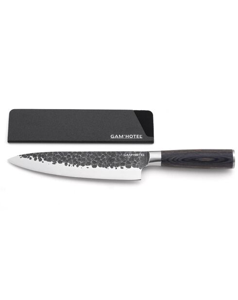 Coffret couteau chef Rétro noir - D.32 cm