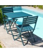 Gartenset Marius TB70 Klapptisch+2 Marius CP zusammenklappbare Entenstühle - 70x70x73 cm