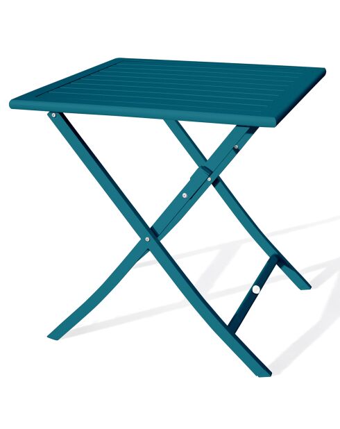 Marius opvouwbare tuintafel eend blauw - 70x70x73 cm