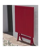 Marius carmin opvouwbare tuintafel - 70x70x73 cm