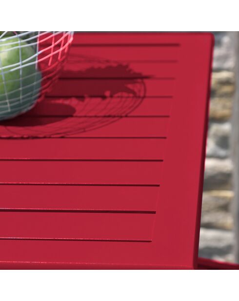 Marius carmin opvouwbare tuintafel - 70x70x73 cm