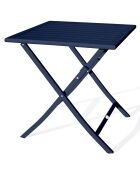 Marius opvouwbare tuintafel nachtblauw - 70x70x73 cm
