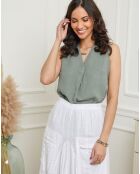 Top 100 Linen Lisane khaki