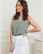 Top 100 Linen Lisane khaki