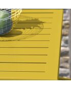 Marius senfgelber zusammenklappbarer Gartentisch - 70x70x73 cm