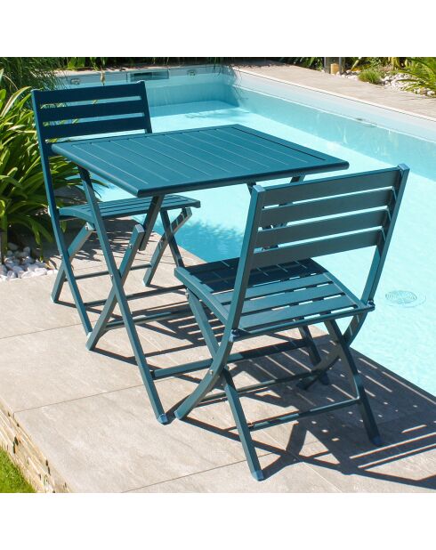 2 zusammenklappbare Gartenstühle Marius Duck - 46x41x82 cm