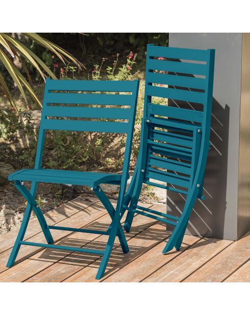 2 zusammenklappbare Gartenstühle Marius Duck - 46x41x82 cm