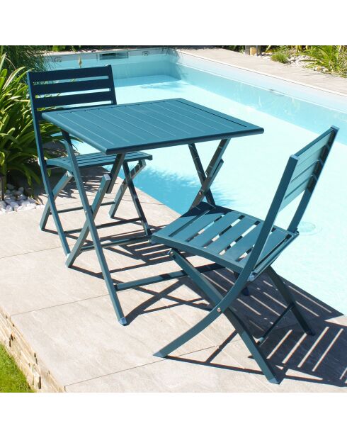 2 zusammenklappbare Gartenstühle Marius Duck - 46x41x82 cm