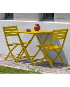 2 opklapbare tuinstoelen Marius mustard - 46x41x82 cm