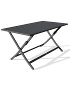 Marius opvouwbare tuintafel antracietgrijs - 140x80x73 cm