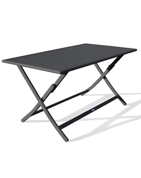 Marius opvouwbare tuintafel antracietgrijs - 140x80x73 cm