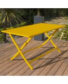 Klappbarer Gartentisch Marius Mustard - 140x80x73 cm