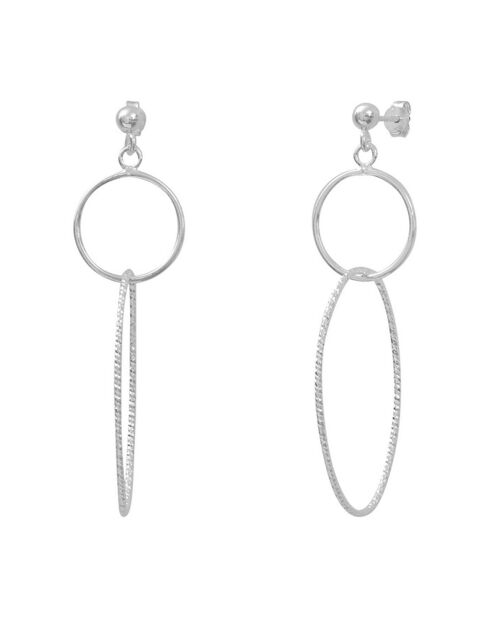 Boucles d'oreilles pendantes en Argent