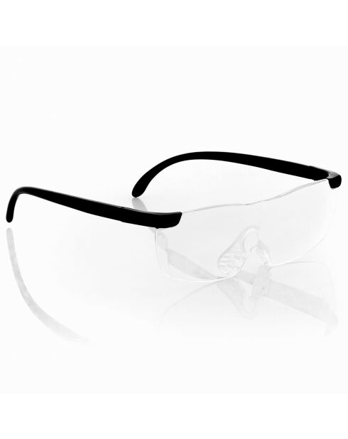 Lunettes loupe noir/transparent