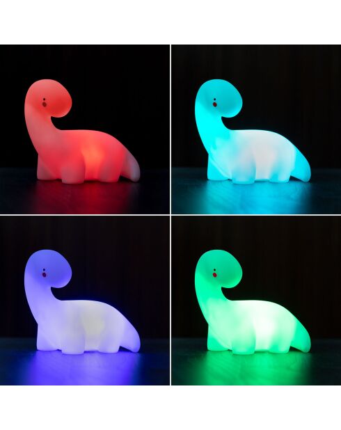 Weißes Lightosaurus Dinosaurus LED-Licht